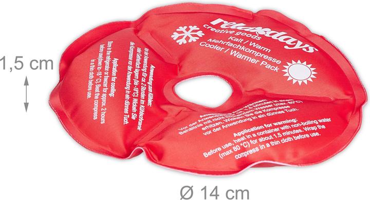 Produktbild Relaxdays 4x Knie-Kühlpads (4 x, 110 g)