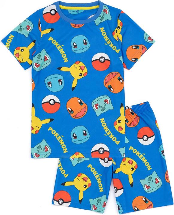 Immagine prodotto Pokémon Completo Pigiama Corto Viso Bambini Misura Confezione 2 (146, 152)