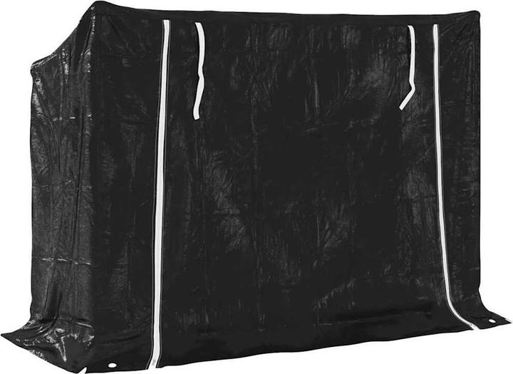 Produktbild VidaXL Brennholzregal mit Regenschutz 151x60,5x110,5 cm Stahl Verzinkt