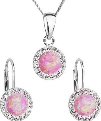 Produktbild Evolution Group Glittering jewelry set with Preciosa crystals 39160.1 & light rose s.opal