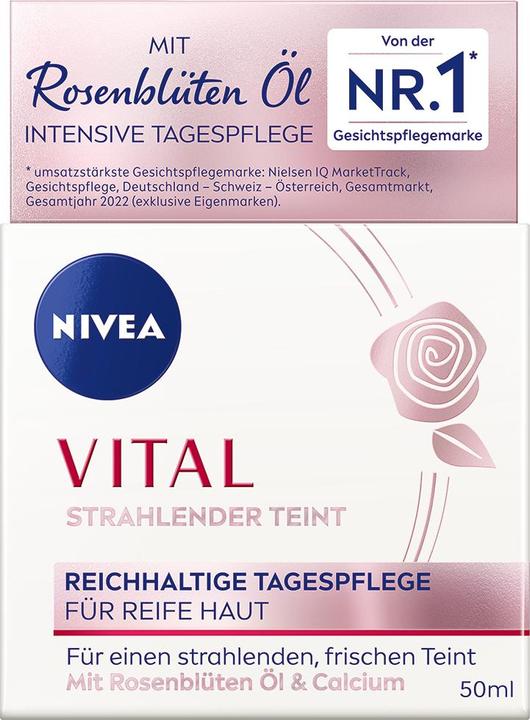 Produktbild NIVEA Vital Anti-Age Tagespflege strahlender Teint Topf 50 ml (50 ml, Tagescreme)