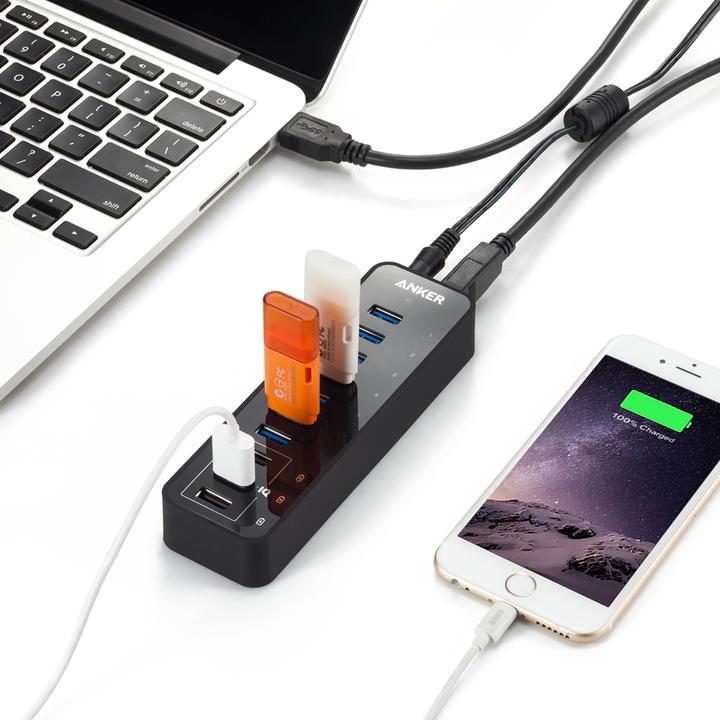 Actual product image Anker A7505312 (USB-B, 7 ports)