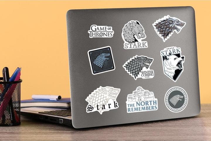 Produktbild Game of Thrones Stark Aufkleber Deluxe 100erPack Vinyl