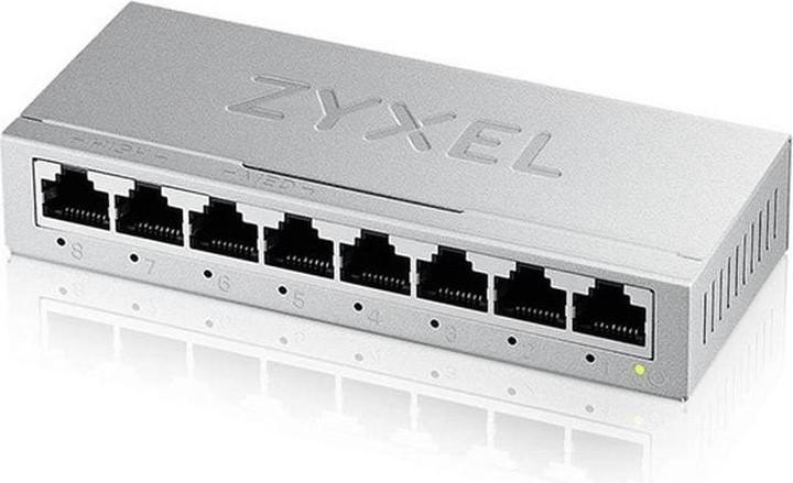 Actual product image Zyxel GS-108BV5-EU0101F, Unmanaged, L2, Gigabit Ethernet (10/100/1000) (8 Ports)