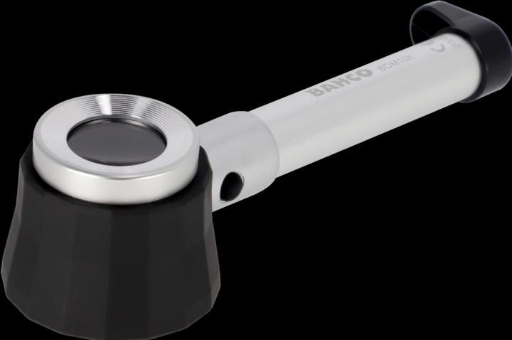 Actual product image Bahco Inspection magnifier with 10x magnification and integrated scale (hand-held magnifier with light)