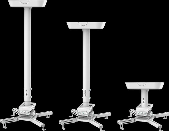 Immagine prodotto LogiLink staffa beamer lunghezza braccio 595-895 mm bianco (Soffitto)