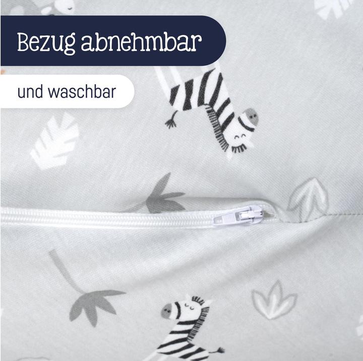 Actual product image Julius Zöllner Nursing Pillow Jersey Savannah Grey 190 cm (190 cm)
