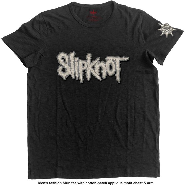 Slipknot Logo & Star Applique Slub