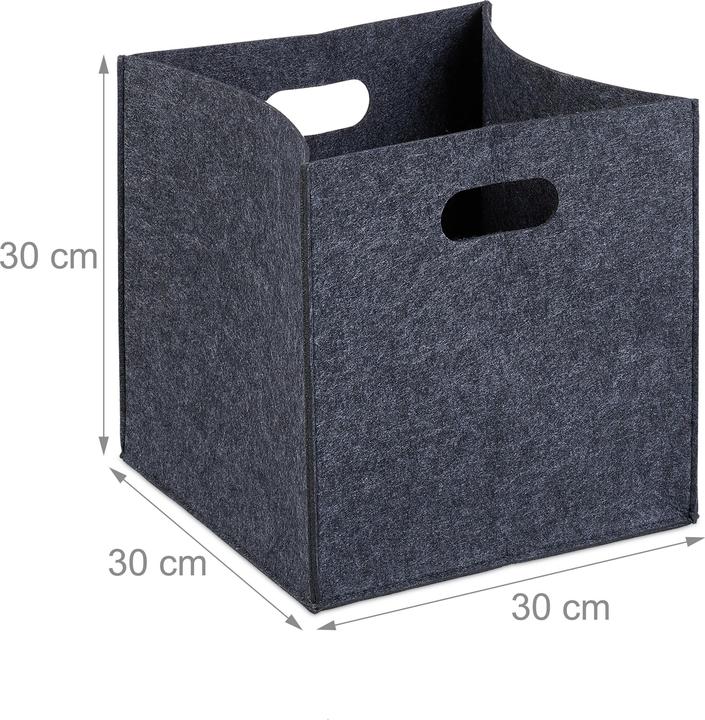 Productafbeelding Relaxdays Mandje van vilt (30 x 30 x 30 cm, 23 l)