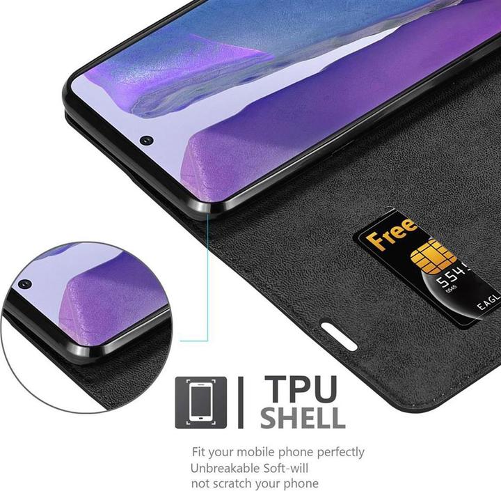 Actual product image Cadorabo Book Invisible Magnet Cover (Samsung Galaxy Note 20)