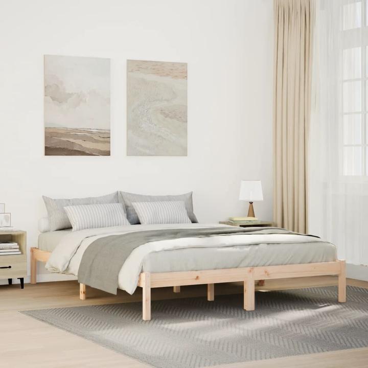 Produktbild VidaXL Bett Extra Lang ohne Matratze 140x210 (140 x 210 cm)