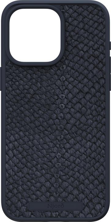 Produktbild Njord Hard-Cover Salm.Leather Magsafe Case Black (Apple iPhone 15 Pro Max)