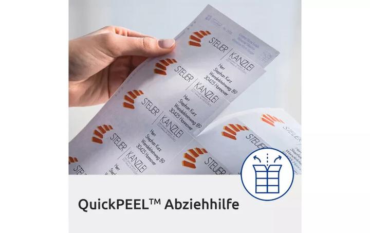 Actual product image Avery Versand labels