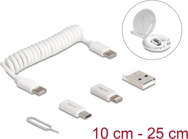 Produktbild Delock 5 in 1 Daten- und Ladekabel (0.10 m, USB 2.0)