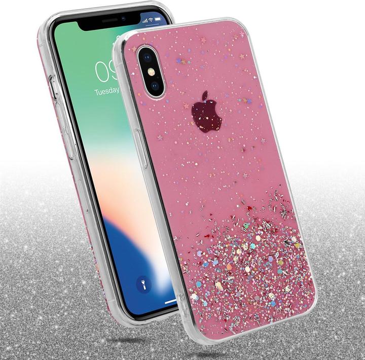 Actual product image Cadorabo TPU cover sparkling glitter (Apple iPhone X)