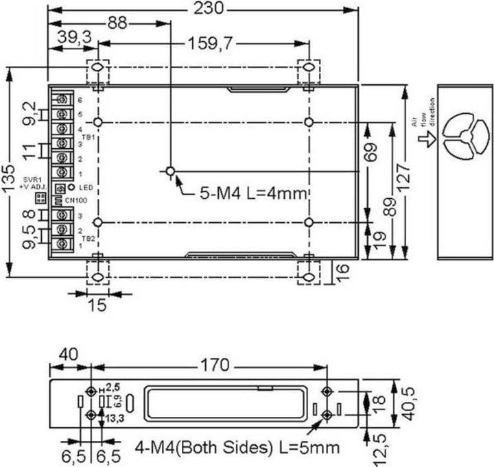 Immagine prodotto MeanWell Modulo alimentatore AC/DC chiuso (500 W)