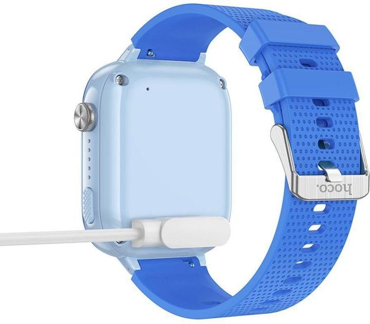 Actual product image Hoco Headphone with microphone smartwatch for kids with call function 4G Y101 blue