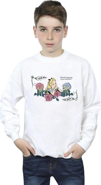 Actual product image Disney Boys Alice In Wonderland What Kind Of Garden Sweatshirt (152, 158)