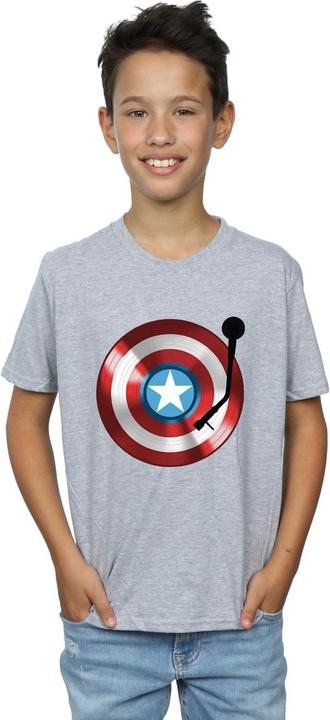 Immagine prodotto Captain America Turntable Maglietta Ragazzi (140, 146)