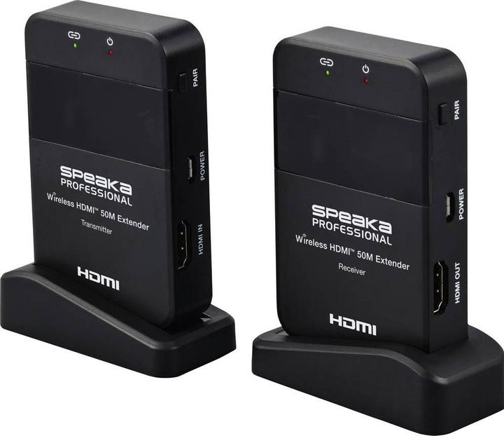 Image du produit SpeaKa Professional SP-HDE-320 HDMI-Funkübertragung (Set) 148.5 MHz 1920 x 1080