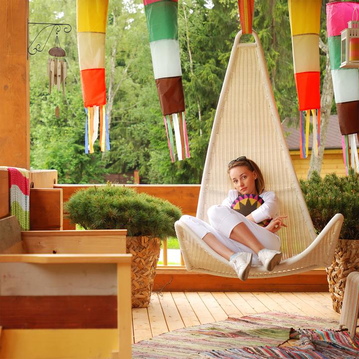 Actual product image Relaxdays 2x hanging basket holder