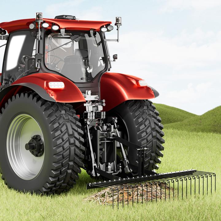 Image du produit Wiltec Scarificateur 183cm pour tondeuse autoportée Aérateur Entretien de la pelouse Tracteur de pelouse (Tracteur de pelouse)