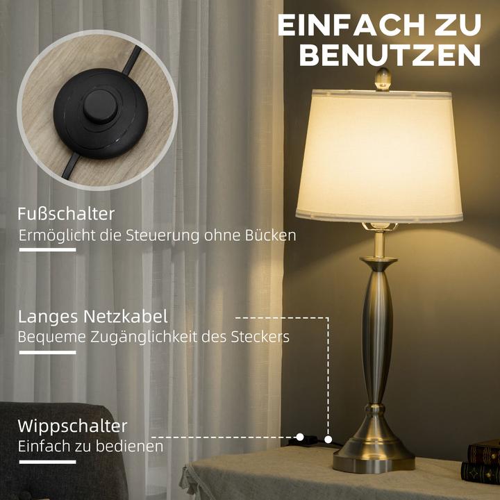 Image du produit Homcom Ensemble de lampadaires avec douille E27 (E27)