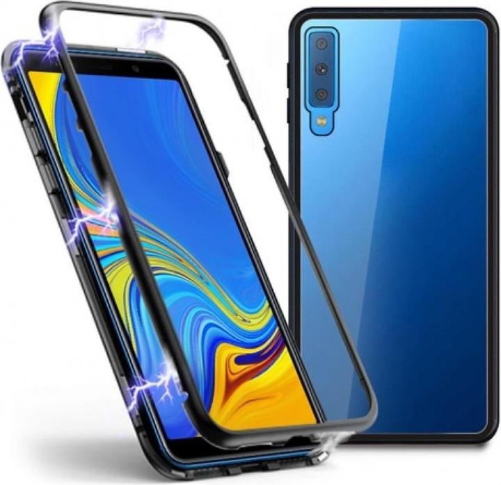 Actual product image G-Case Samsung Galaxy A7 2018 Aluminium Magnetic Glass Case Cover (Samsung Galaxy A7 (2018))