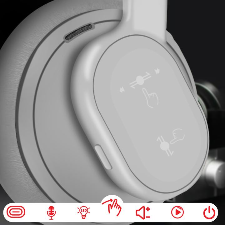 Image du produit Forcell Oreillette Bluetooth Touch Beat (ANC, 30 h, Sans fil)