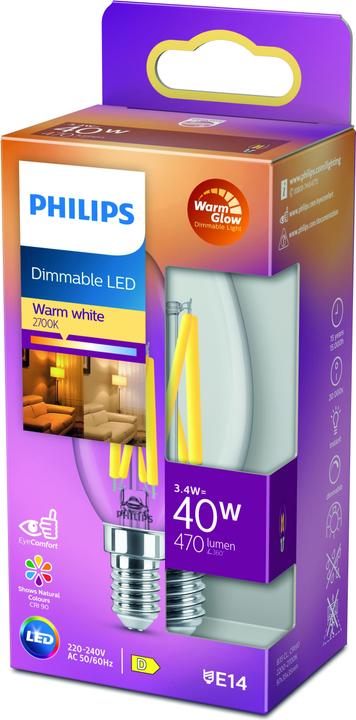 Immagine prodotto Philips Lampada (E14, 3.40 W, 470 lm, 1 x, D)