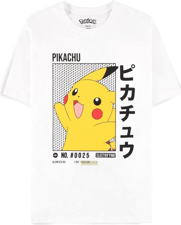 Immagine prodotto Difuzed Maglietta Pokemon Pikachu Bianco (S) (S)