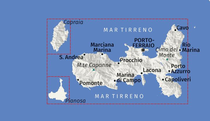 Immagine prodotto Mappa escursionistica 2468 Isola d'Elba 1:25.000