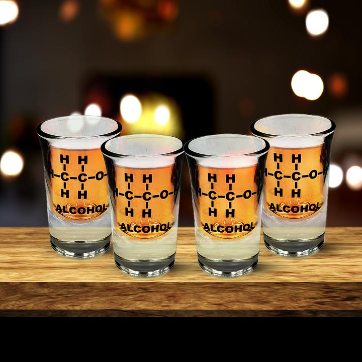 Image du produit Mad Monkey - Verres à shot avec formule à l'alcool 4 pcs. (0.50 dl, 4 x, Verre à fusil)