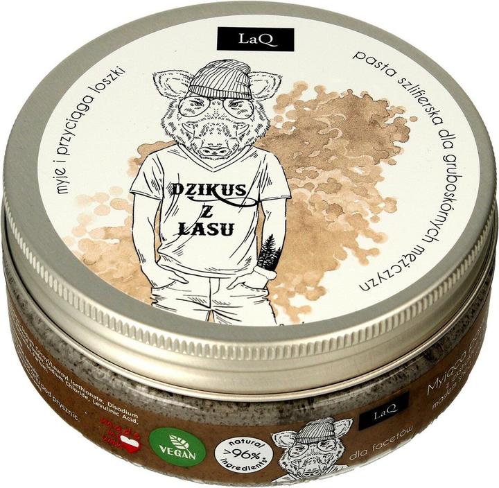 LaQ Wash Scrab Savage With Sugar Forest Peeling Charcoal Wash (200 ml)