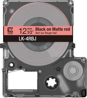 Produktbild Epson Matte Red/Black 12mm LK-4RBJ (1.20 cm, Rot)
