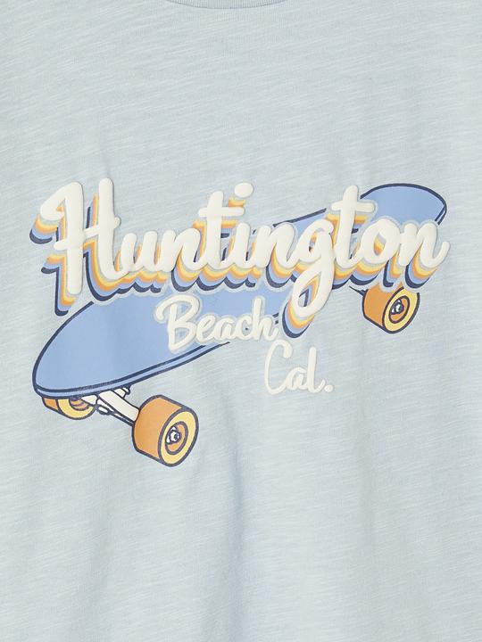 Actual product image Vertbaudet Jungen T-Shirt mit Skater-Print und Recycling-Baumwolle (158)