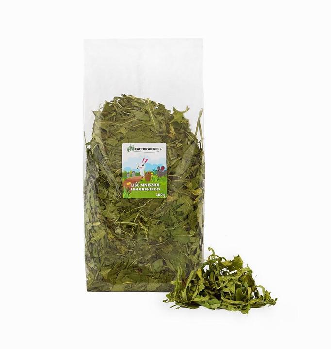 Actual product image FAE FACTORYHERBS Dandelion leaf - treat for rodents and rabbits - 300g (0.30 kg, 1 x)