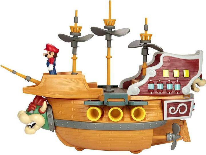 Actual product image Jakks Pacific Super Mario 2.5 Inch Deluxe Bowser"s Ship Playset