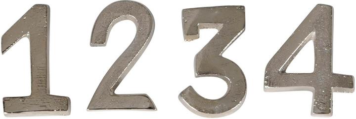 Actual product image Cocon Candle pin numbers 4 pieces, silver (2 x 4 cm)