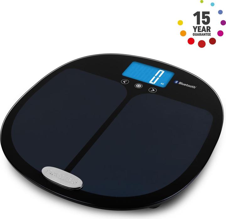 Salter 9192 BK3R Curve Bluetooth Smart Analyser Bathroom Scale black (180 kg)
