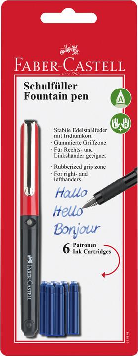 Produktbild Faber-Castell Füllhalter 149898 blau (Rot, Schwarz, Schwarz/Rot, 1 x)