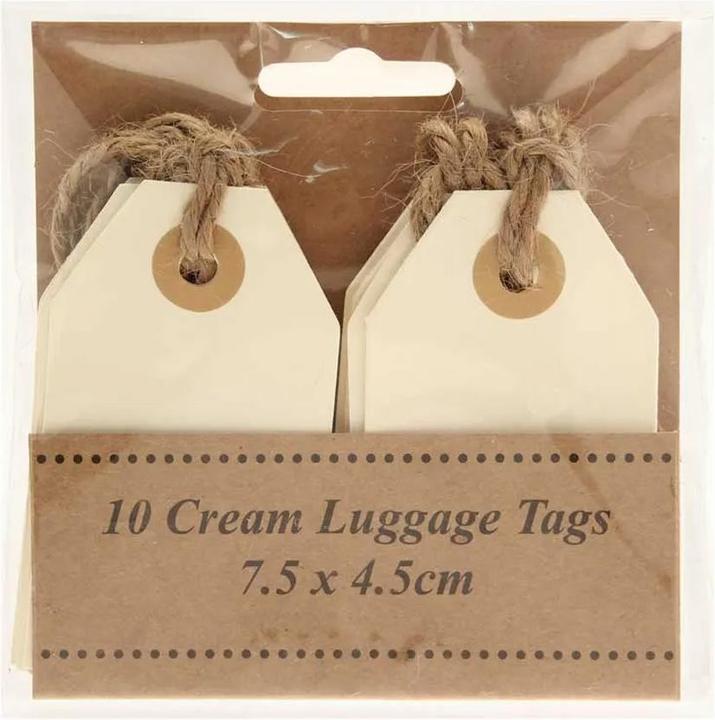 Image du produit Generic Etiquette de bagage unie (paquet de 10) (Cadenas + étiquette pour bagage)