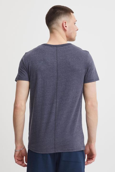 Actual product image Solid Dorian Men's T-Shirt Short Sleeve Shirt Tee With Grandad-Neck (M)