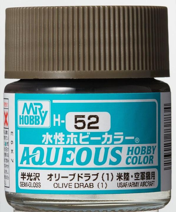 Actual product image Mr.Hobby Mr Hobby -Gunze Aqueous Hobby Colors (10 ml) Olive Drab (1)