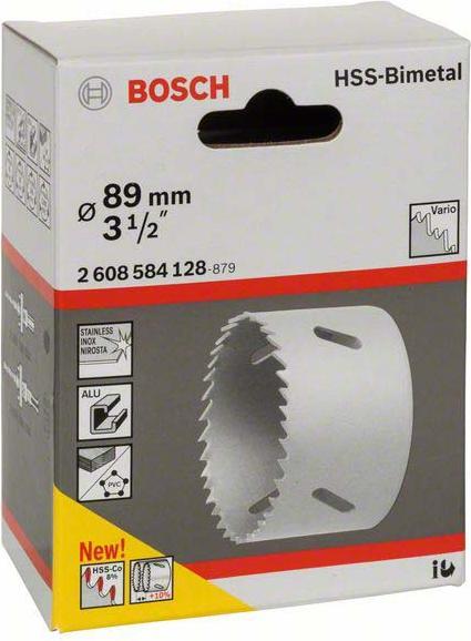 Produktbild Bosch Professional Zubehör Lochsäge HSS-Bimetall für Standardadapter, 89 mm, 3 1/2-Zoll (89 mm)