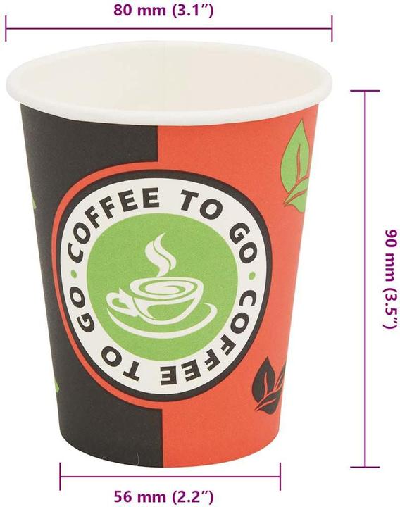 Produktbild VidaXL Einweg-Kaffeebecher (1000 x)