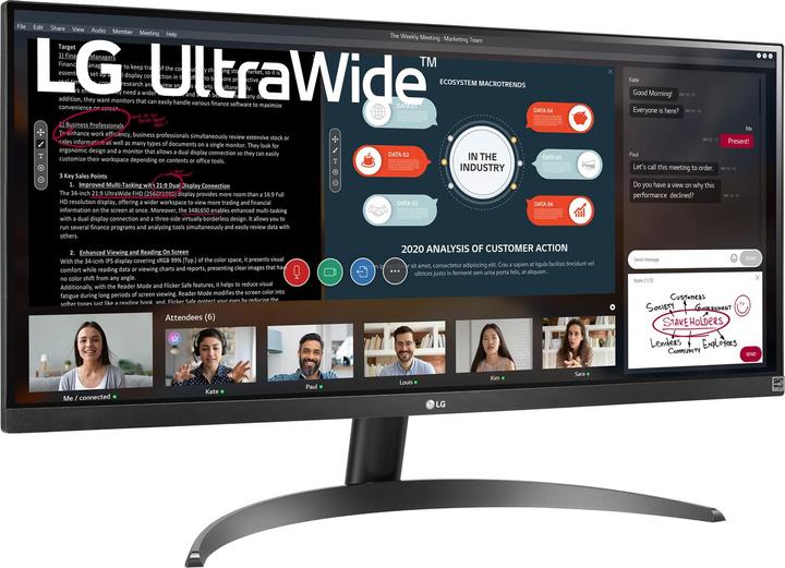 Actual product image LG 29WP500-B (2560 x 1080 pixels, 29")