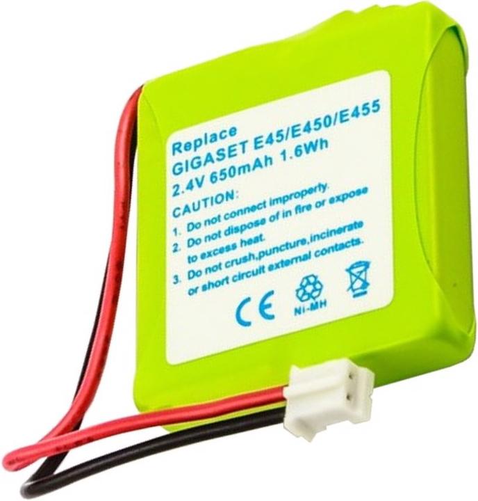 Image du produit Siemens Batterie Gigaset E45, E450, E455 V30145-K1310-X382, S30852-D1751-X1, TA SL30258-GP