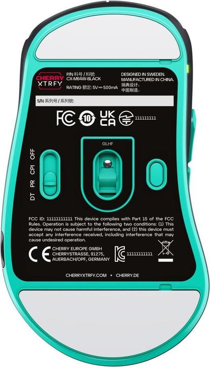 Actual product image CHERRY xtrfy M64 Wireless, Black (Wireless)