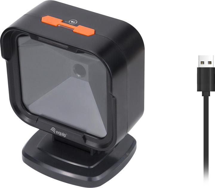 Image du produit equip Barcode Omni-Directional Câble Laser USB 1D2D noir (Codes à barres 1D, Codes à barres 2D, Code QR)